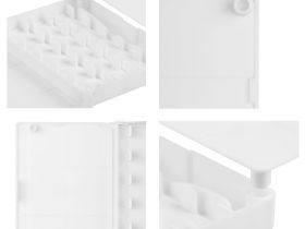 Пенал для акварели пластиковый Гамма, 12 кювет, белый, с палитрой