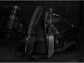Нож с фиксированным клинком Boker FX03 Heckler & Koch, сталь MagnaCut, рукоять термопластик FRN, черный