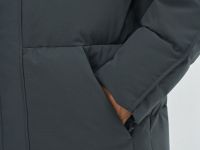 Утеплённая куртка с капюшоном и накладными карманами, Серый