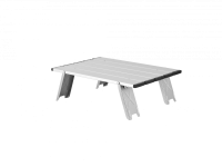 2401 MINI ALUNIUM TABLE S стол скл. алюм (серебристый)