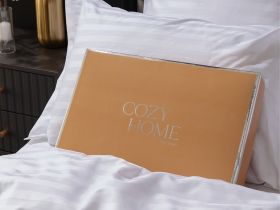 Постельное белье Белый, страйп-сатин 921987