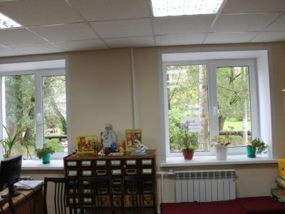 Читальный зал Центральной районной библиотеки г. Камешково