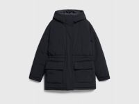 Пуховик для девочек, Черный