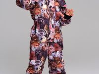 Комбинезон текстильный с полиуретановым покрытием для девочек