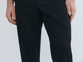 Базовые брюки-чиносы Regular, Черный