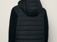 Утепленная куртка с вязаными рукавами