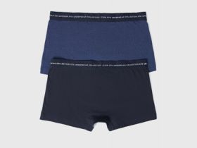 Трусы-транки с низкой посадкой, 2 шт., Синий