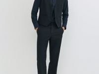 Жилет из структурной ткани, Черный