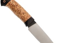 Охотничий нож Сокол, кованый, сталь Х12МФ, карельская береза, граб