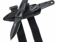 Нож с фиксированным клинком CRKT Sting, сталь 1055 Carbon Steel, рукоять карбон