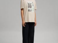 Свободная футболка из хлопкового джерси