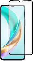 Защитное стекло Krutoff Premium для HONOR X6b с чёрной рамкой