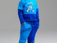 Комплект детский трикотажный для мальчиков: фуфайка (футболка с длинными рукавами), брюки