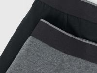 Базовые трусы-транки, 2 шт., Черный