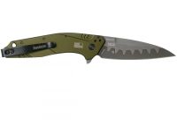 Полуавтоматический складной нож Kershaw Dividend, сталь композит CPM D2/N690, рукоять алюминий, олива