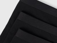 Трусы-бразилиана с мягкой резинкой, 3 шт., Черный