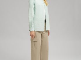 Рубашка из жатой ткани в клетку