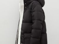 Стеганая утепленная куртка с капюшоном