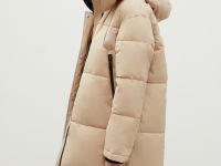 Стеганое утепленное пальто oversize силуэта