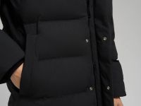 Утепленное пальто с воротником-стойкой