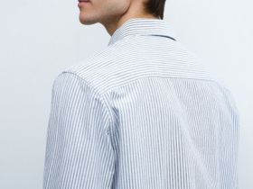 Рубашка из ткани оксфорд, Серый