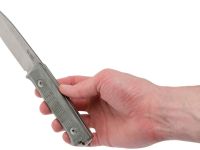 Нож с фиксированным клинком LionSteel Bushcraft-R, сталь Uddeholm Sleipner, рукоять микарта, зеленый