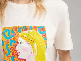 Футболка свободного кроя из хлопкового джерси