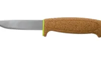 Нож с фиксированным лезвием Morakniv Floating Knife (S) Lime, сталь Sandvik 12C27, пробковая ручка