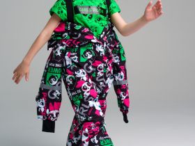 Комбинезон текстильный с полиуретановым покрытием для девочек