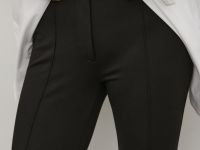 Трикотажные брюки-дудочки