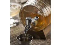 Kilner Диспенсер для напитков на подставке 1 л прозрачный Barrel Kilner