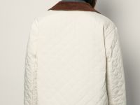 Утепленная куртка с вельветовым воротником