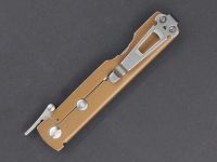 Нож Daggerr Higonokami stonewash, сталь VG-10, рукоять сталь, коричневый