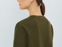 Базовый джемпер с коротким рукавом, Зеленый