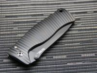 Нож складной LionSteel SR1 PVD, сталь Sleipner, рукоять титан