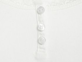 Лонгслив в рубчик для девочек, Белый