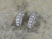 Серьги из белого золота с бриллиантами э0901сг04201623