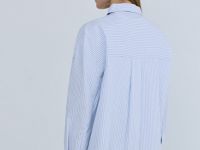 Рубашка из хлопка, Голубой