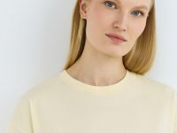 Футболка оверсайз из хлопка, Желтый