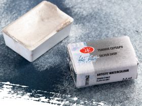 Акварель "Белые Ночи" в кювете Античное золото