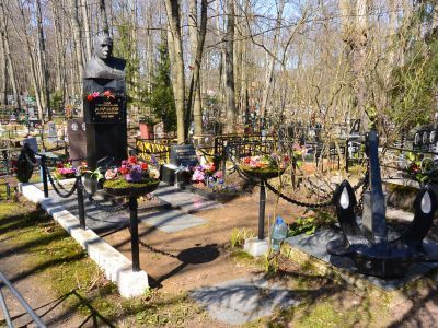 Могила Жильцова Василия Марковича (1909-1976 гг.) - Героя Советского Союза