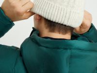 Вязаная шапка унисекс с подкладкой