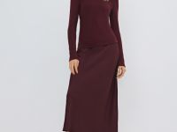 Лонгслив из вискозы, Фиолетовый