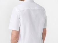 Рубашка из ткани оксфорд с воротником мао, Белый