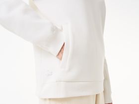 Женская хлопковая толстовка Lacoste с капюшоном