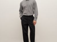 Брюки из хлопка на средней посадке