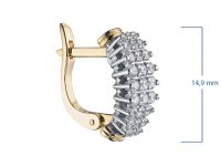 Серьги из комбинированного золота э4812сг04210658