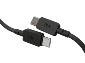 Кабель VLP Nylon Cable USB-C / USB-C 2 м Чёрный