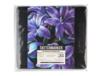 Набор карандашей цветные Sketchmarker "Ботаника", 24 цвета, жестяной пенал