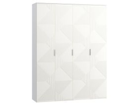 Распашной шкаф Шелтон 4-183x240 Белый